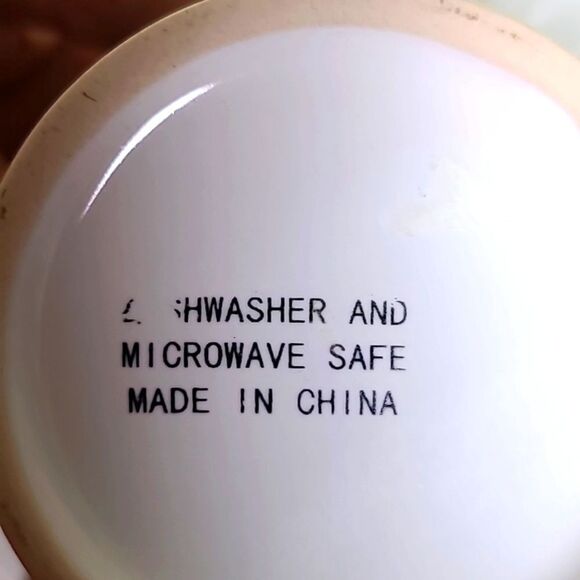 Holiday Mugs "JOY", White, Red & Green, Set of 4 - Picture 6 of 6